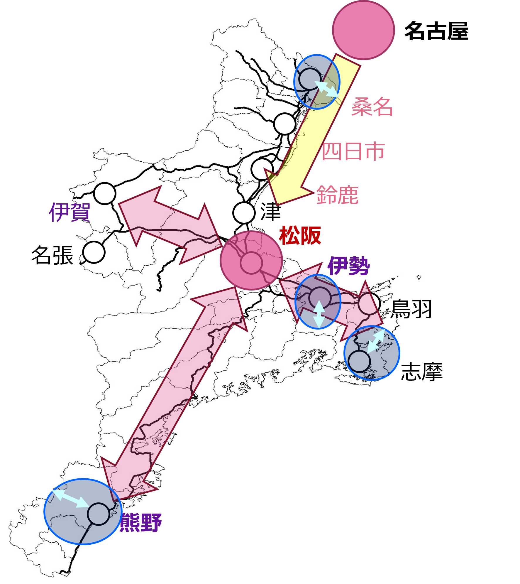 リニア新幹線による地方周遊観光